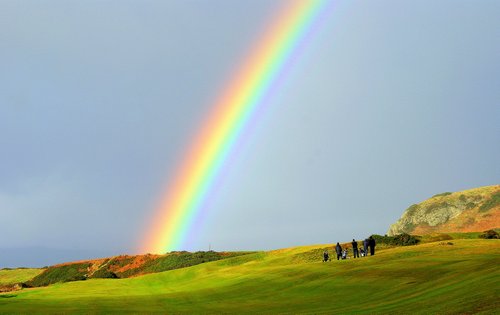 Rainbow at Shiskine Golf Club 2015