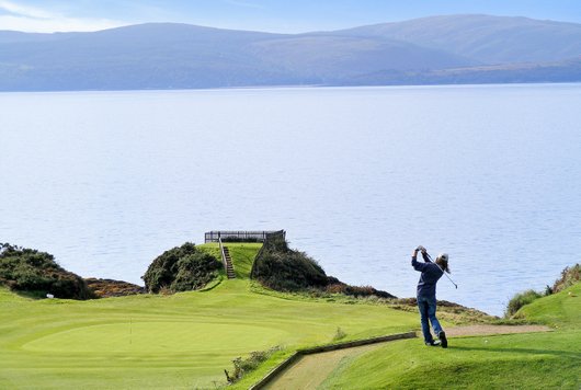4th hole at Shiskine Golf & Tennis Club, Isle of Arran. The Shelf