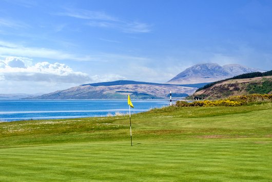 5th Hole at Shiskine Golf & Tennis Club, Isle of Arran. The Point