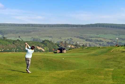 9th hole at Shiskine Golf & Tennis Club, Isle of Arran. Drumadoon