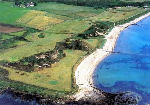 Shiskine Golf Course from the air, Isle of Arran
