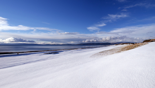 Shiskine golf in winter, Isle of Arran